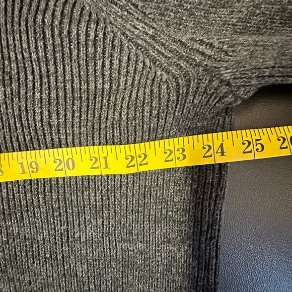 Calvin Klein Sweater Cardigan Size XL Dark Gray Full Zip Front Mock Neck - Picture 9 of 10